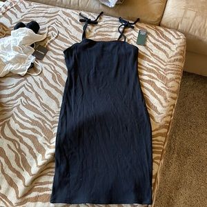 Ribbed mini dress